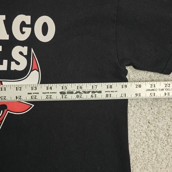Vintage 1990s Chicago Bulls Gildan Mens T Shirt Sz Med Michael Jordan GOAT - Picture 5 of 6